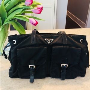 Prada nylon shoulder bag.